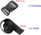 5 Pack 3/4" Side Release Buckle Dual Adjustable 5 Yards 3/4" PP Strap Webbing Outdoor Camping Backpack Sleeping Bag Tent Belt Tied Band Accessories (Size 3/4" (5 Buckle + 5 Yards Webbing))